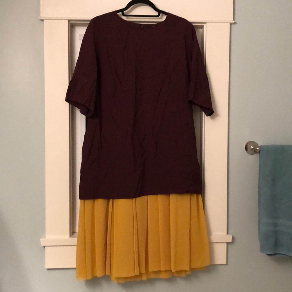 COS pleated hem midi dress - Picture 4 of 5